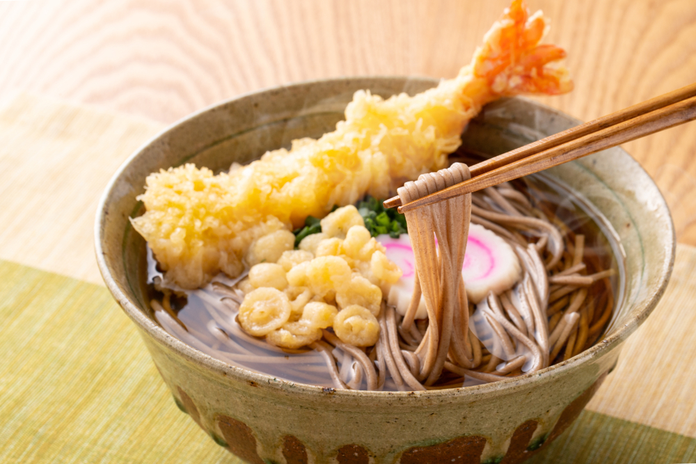 Enjoy with dried soba noodles for Japanese new year